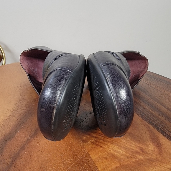 Clarks Indigo Elegant Black Leather Women's Heels Size 7 Comfy Wardrobe Staple - Picture 11 of 17